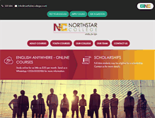 Tablet Screenshot of northstarcollege.com